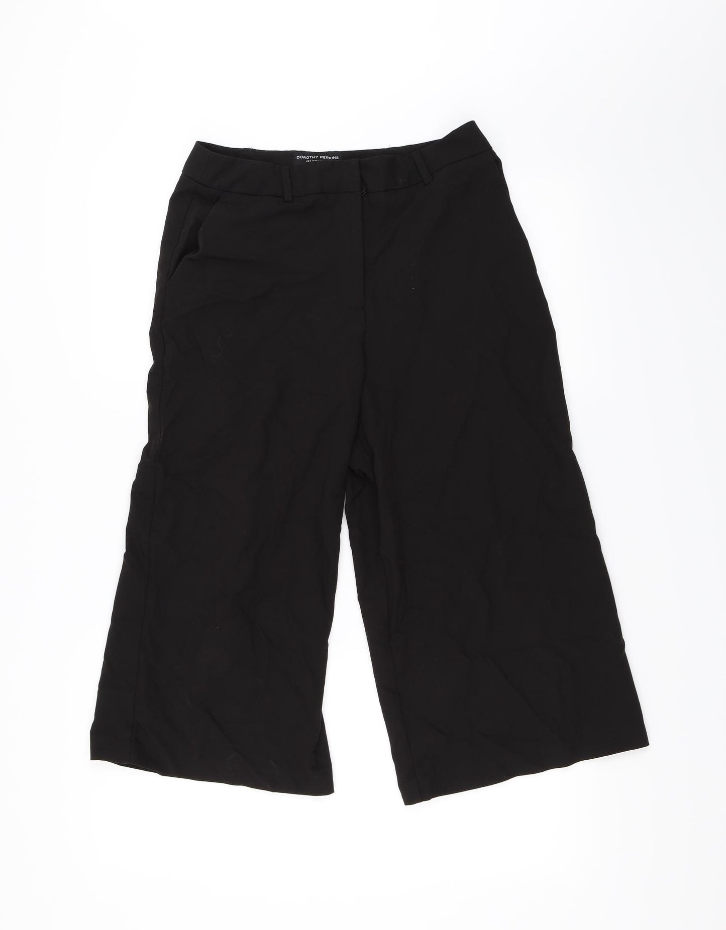 Dorothy Perkins Womens Black   Cropped Trousers Size 12 L20 in