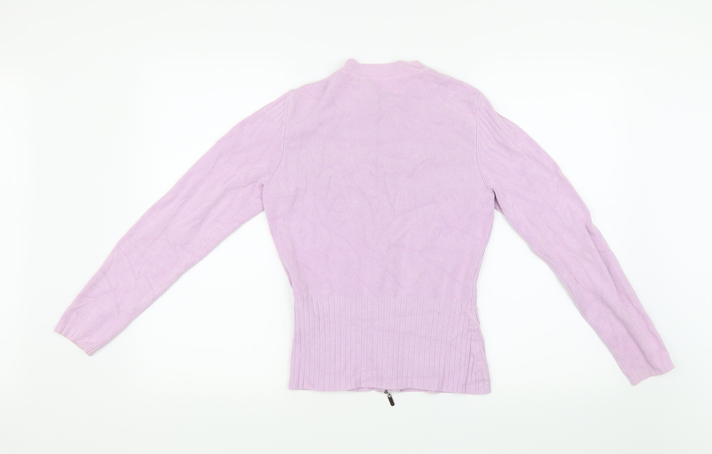 YUKA Womens Purple   Full Zip Jumper Size S