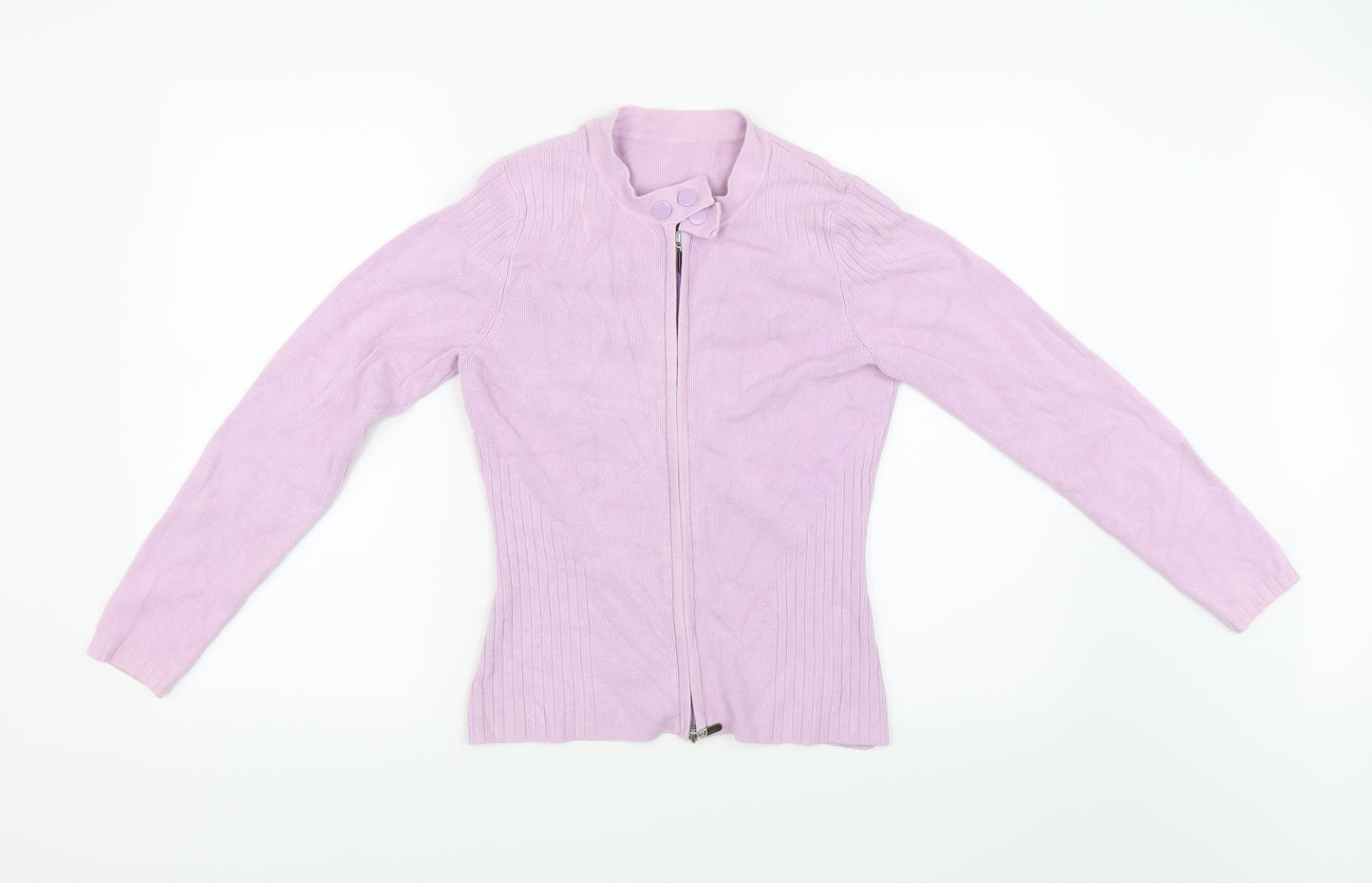 YUKA Womens Purple   Full Zip Jumper Size S