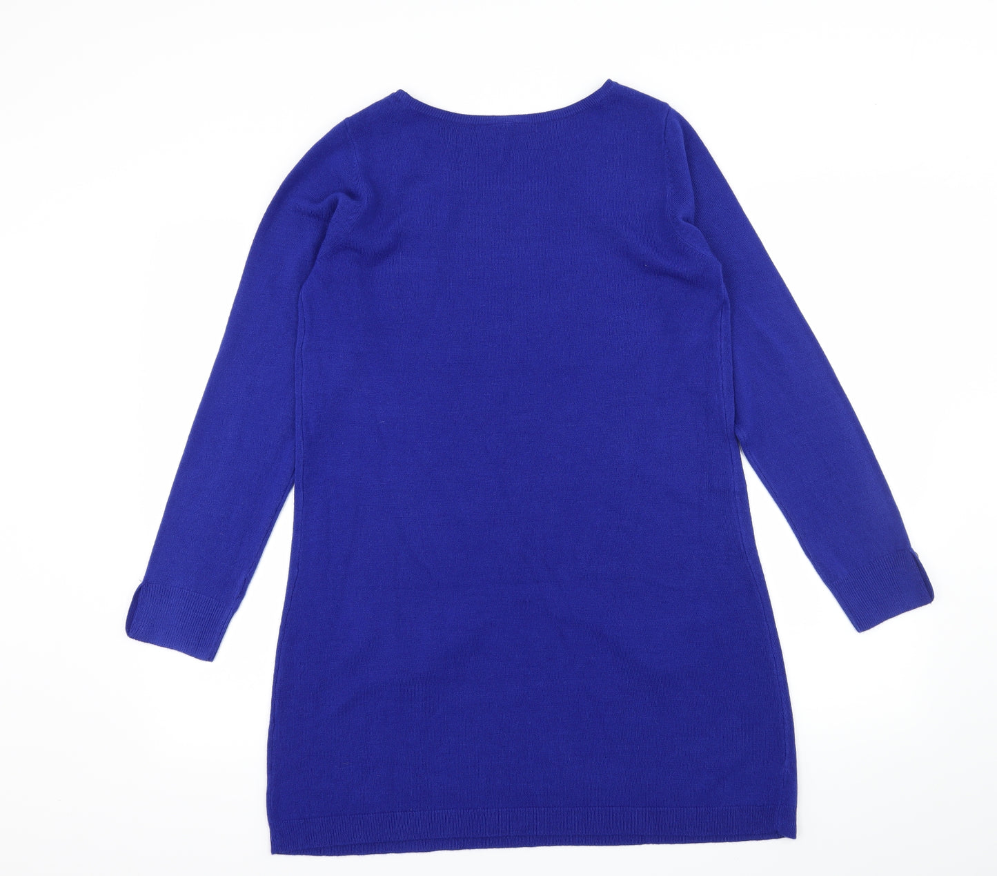 BHS Womens Blue  Knit Jumper Dress  Size 14