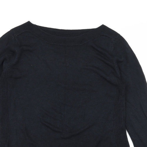 Preworn Womens Black  Knit Pullover Jumper Size 8