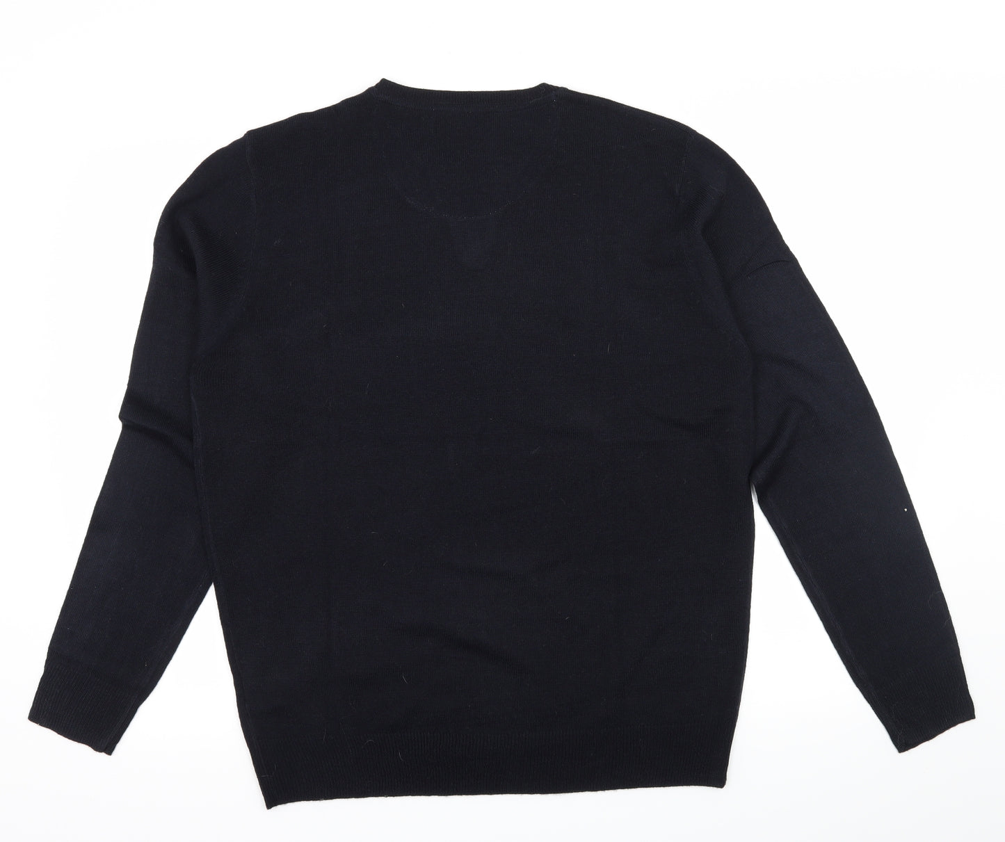 Pierre Cardin Mens Blue  Knit Pullover Jumper Size 2XL