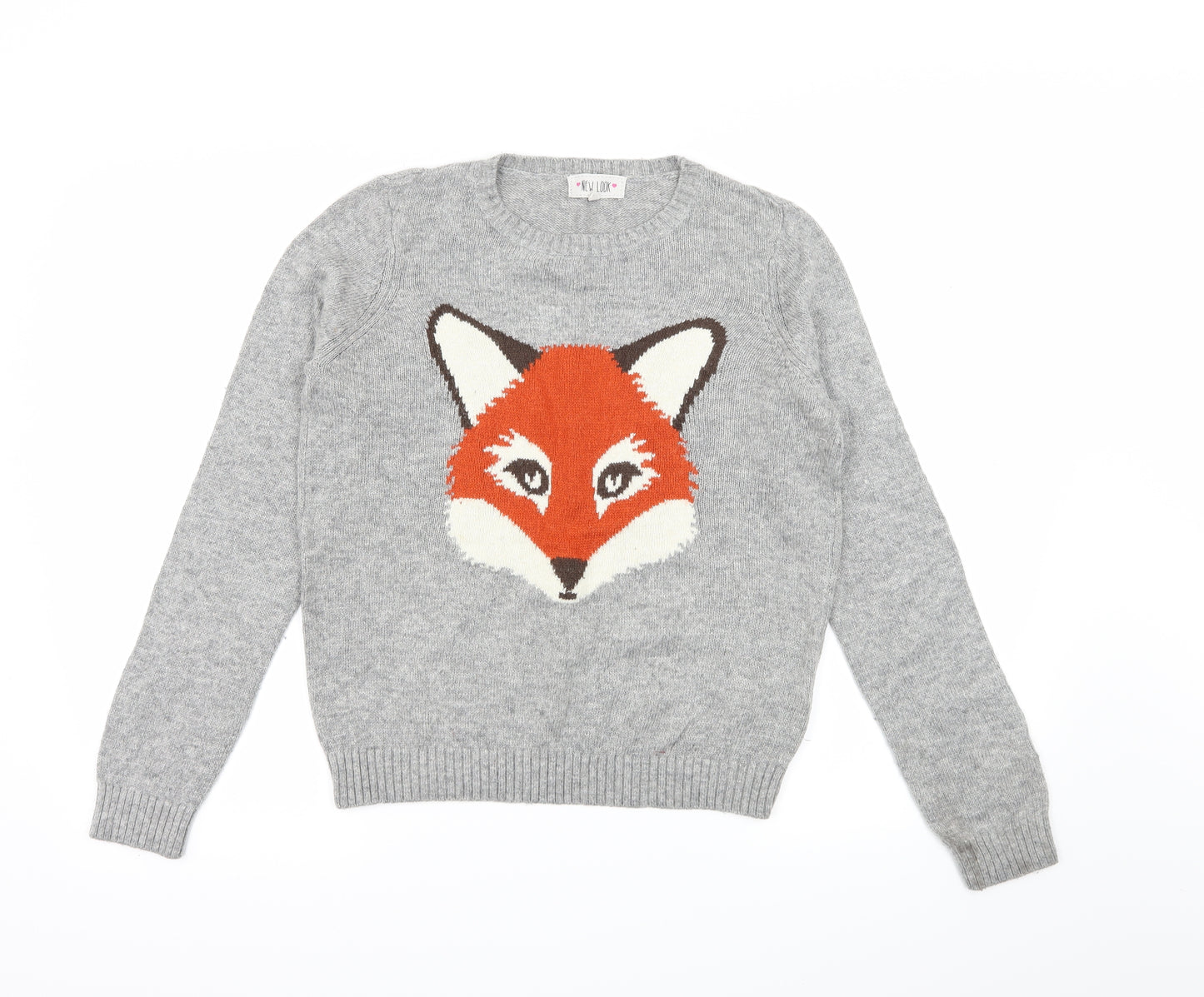 New Look Womens Green  Knit Pullover Jumper Size 12  - Fox