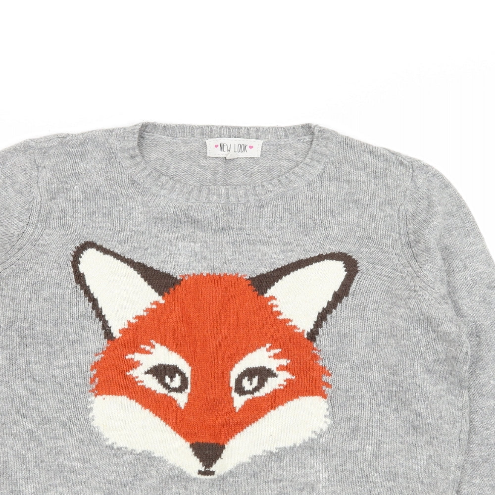 New Look Womens Green  Knit Pullover Jumper Size 12  - Fox