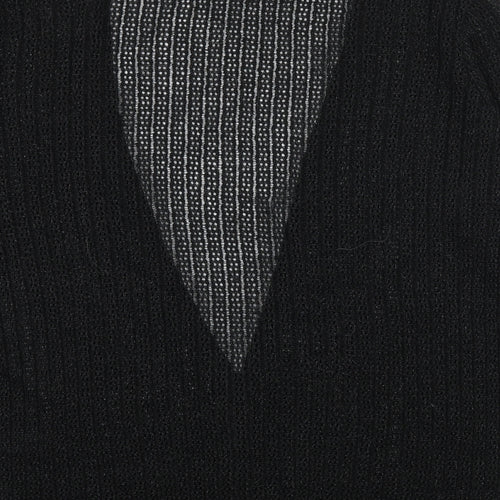 TU Womens Black  Knit Cardigan Jumper Size 16