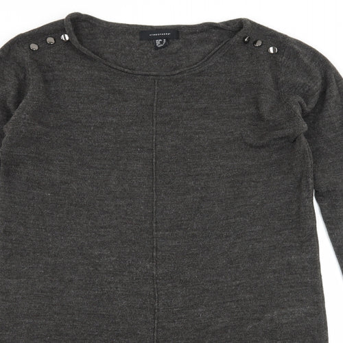 Atmosphere Womens Grey  Knit Jumper Dress  Size 10