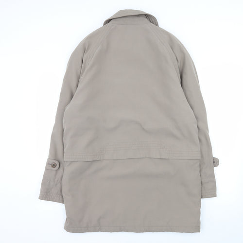 Telemac Womens Grey   Overcoat Coat Size M