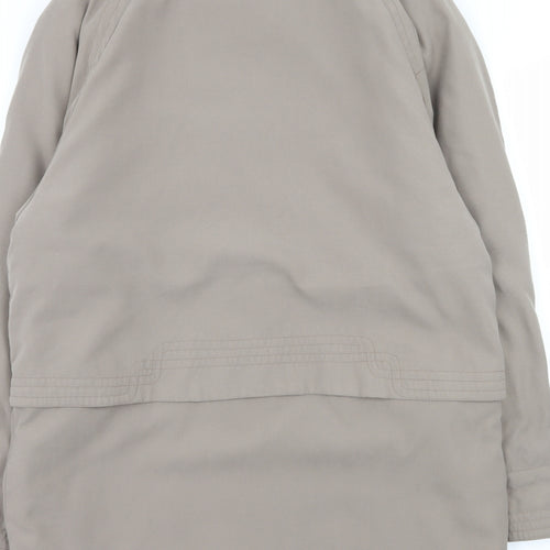 Telemac Womens Grey   Overcoat Coat Size M