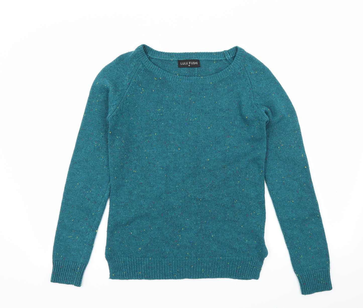 Lulu Fushi Womens Blue  Knit Pullover Jumper Size S