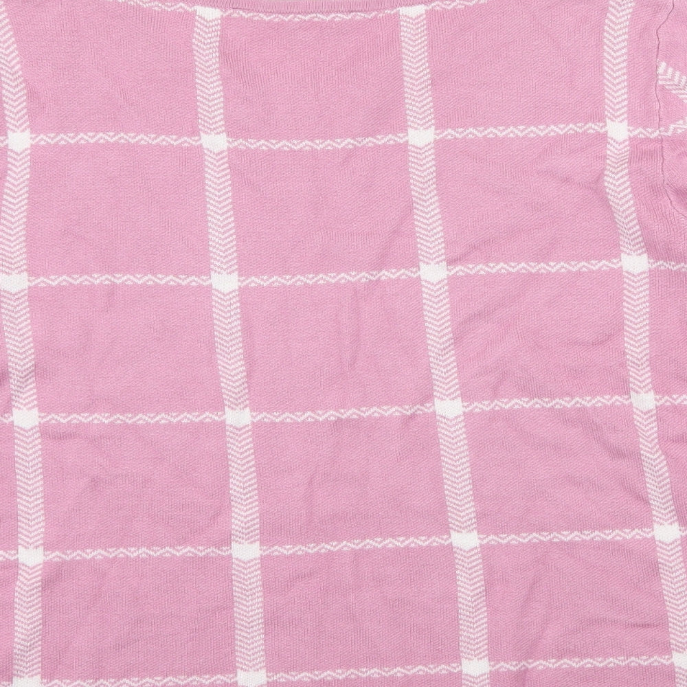 Bonmarche Womens Pink  Knit Pullover Jumper Size 12