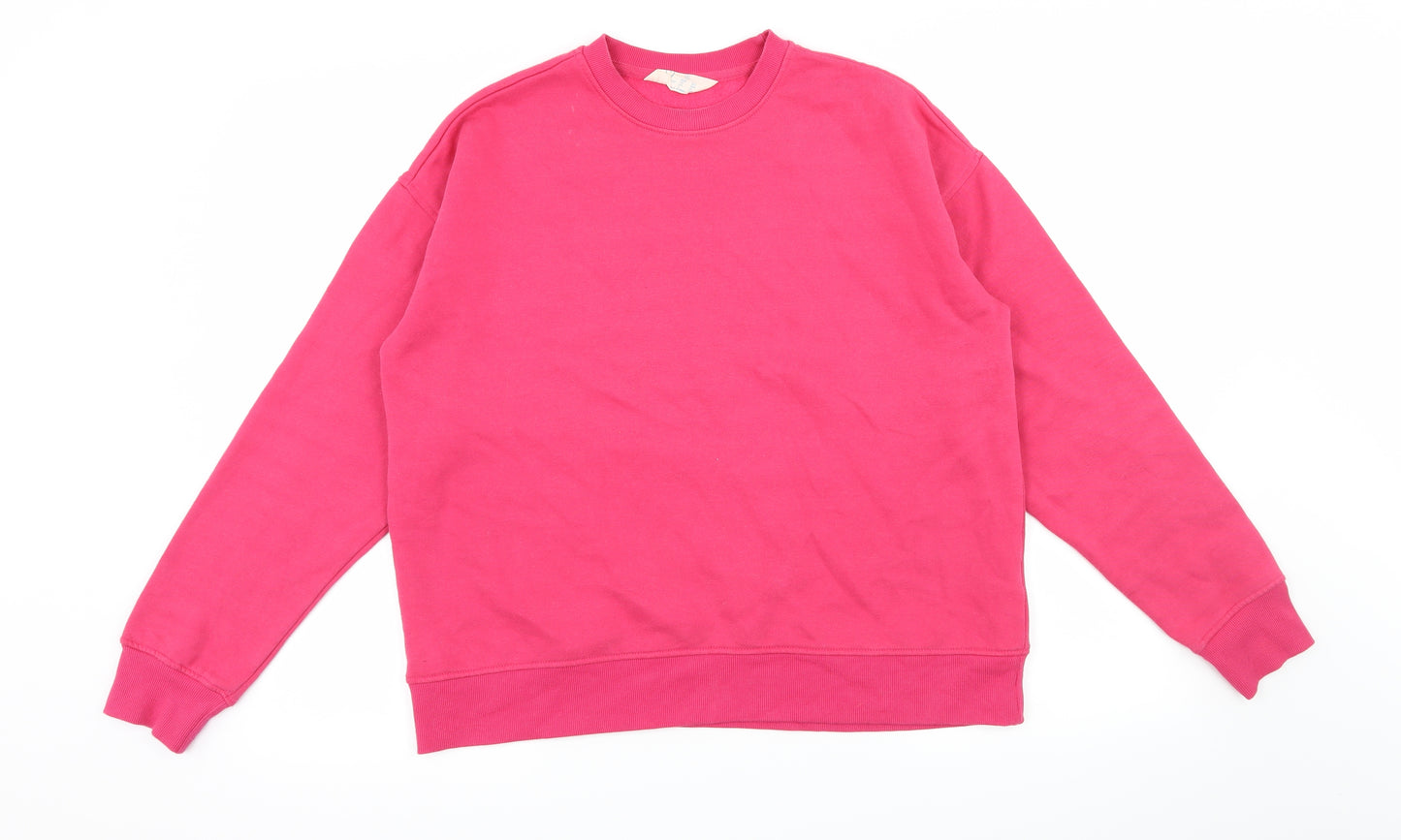 Primark Womens Pink  Jersey Pullover Sweatshirt Size 10