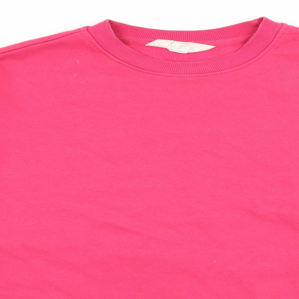 Primark Womens Pink  Jersey Pullover Sweatshirt Size 10