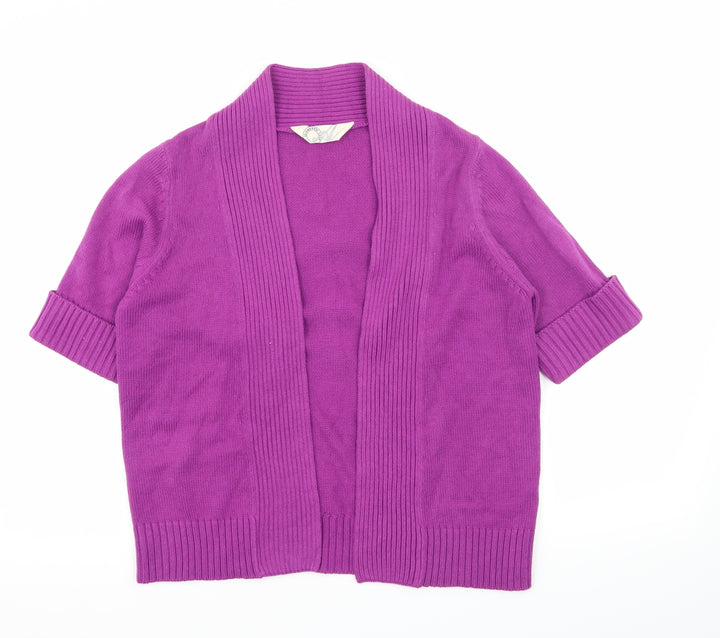 BHS Womens Purple Knit Cardigan Jumper Size 10