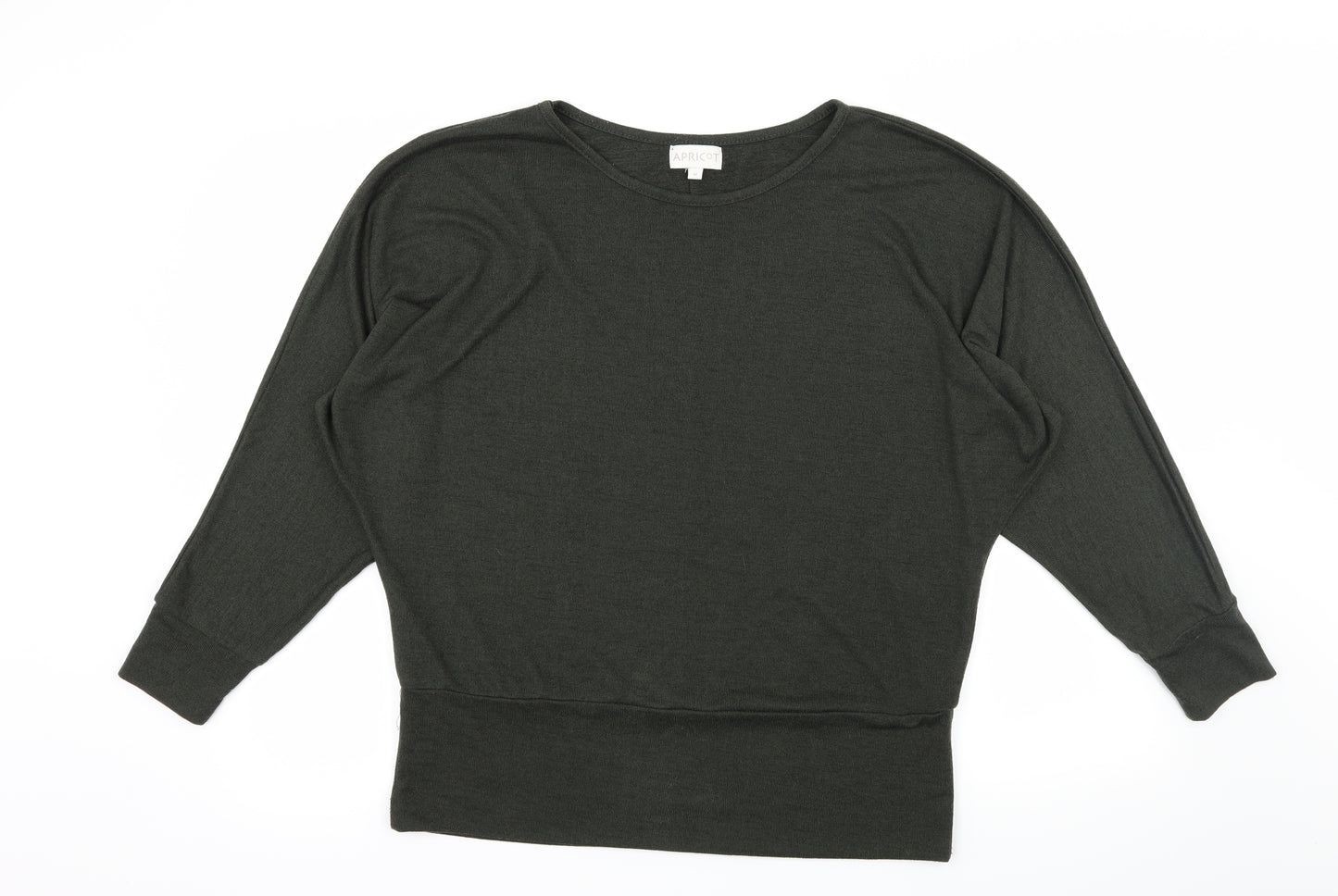 Apricot Womens Green  Knit Pullover Jumper Size M