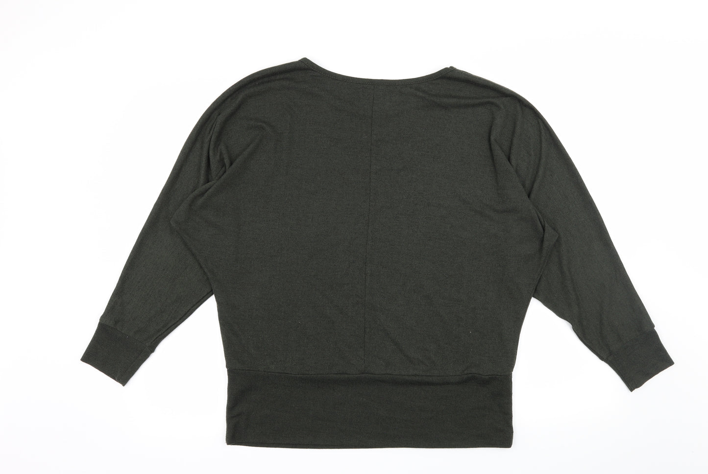 Apricot Womens Green  Knit Pullover Jumper Size M