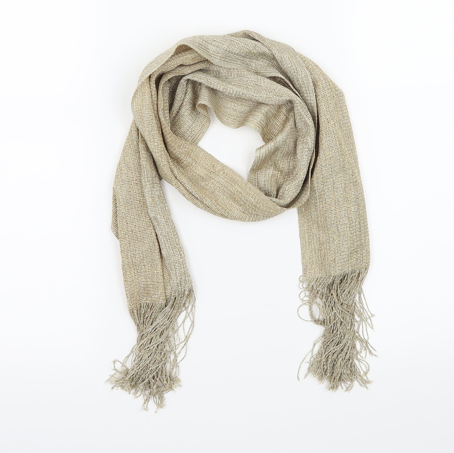 Preworn Womens Gold    Scarf