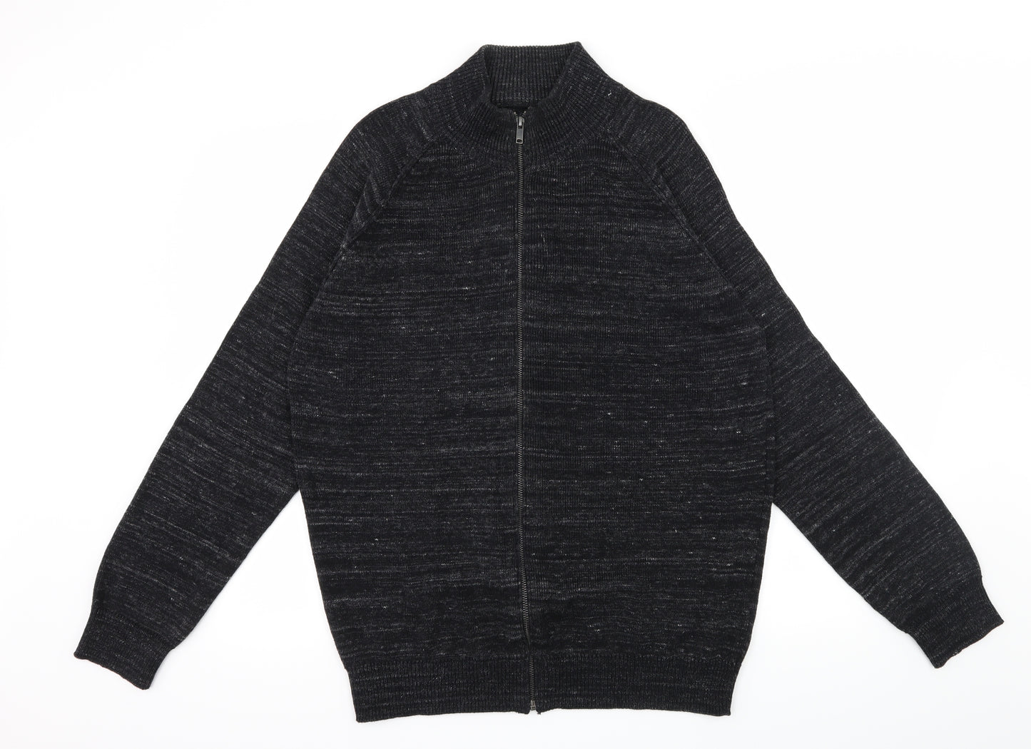 Matalan Mens Grey  Knit Cardigan Jumper Size L