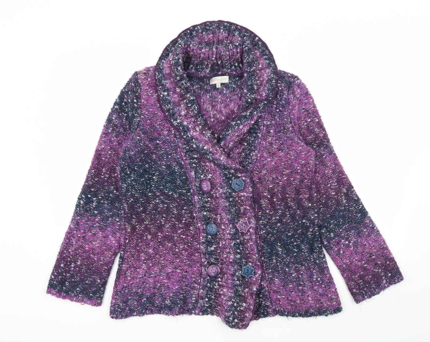 Per Una Womens Purple  Knit Cardigan Jumper Size M
