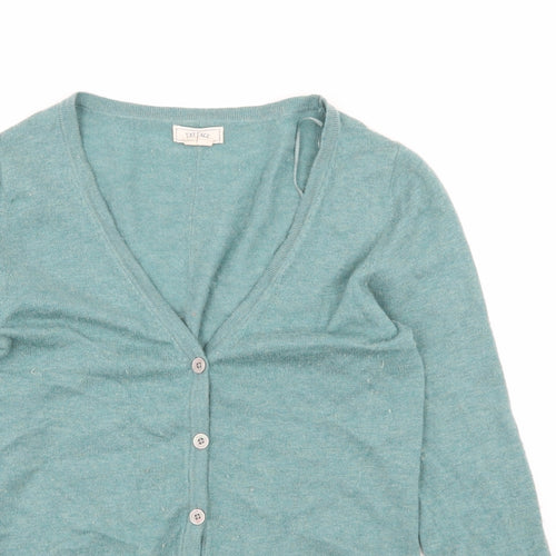 Fat Face Womens Blue  Knit Cardigan Jumper Size 6