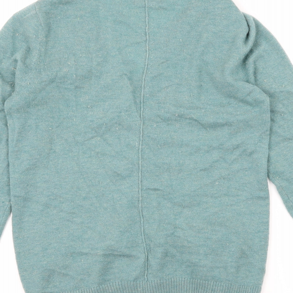 Fat Face Womens Blue  Knit Cardigan Jumper Size 6