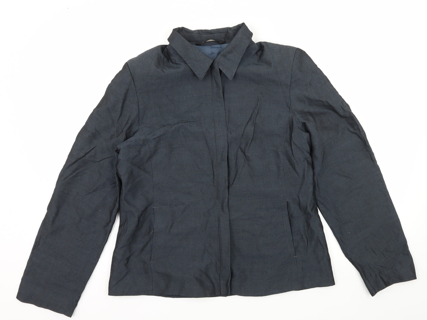 BHS Womens Blue   Biker Jacket Size 12