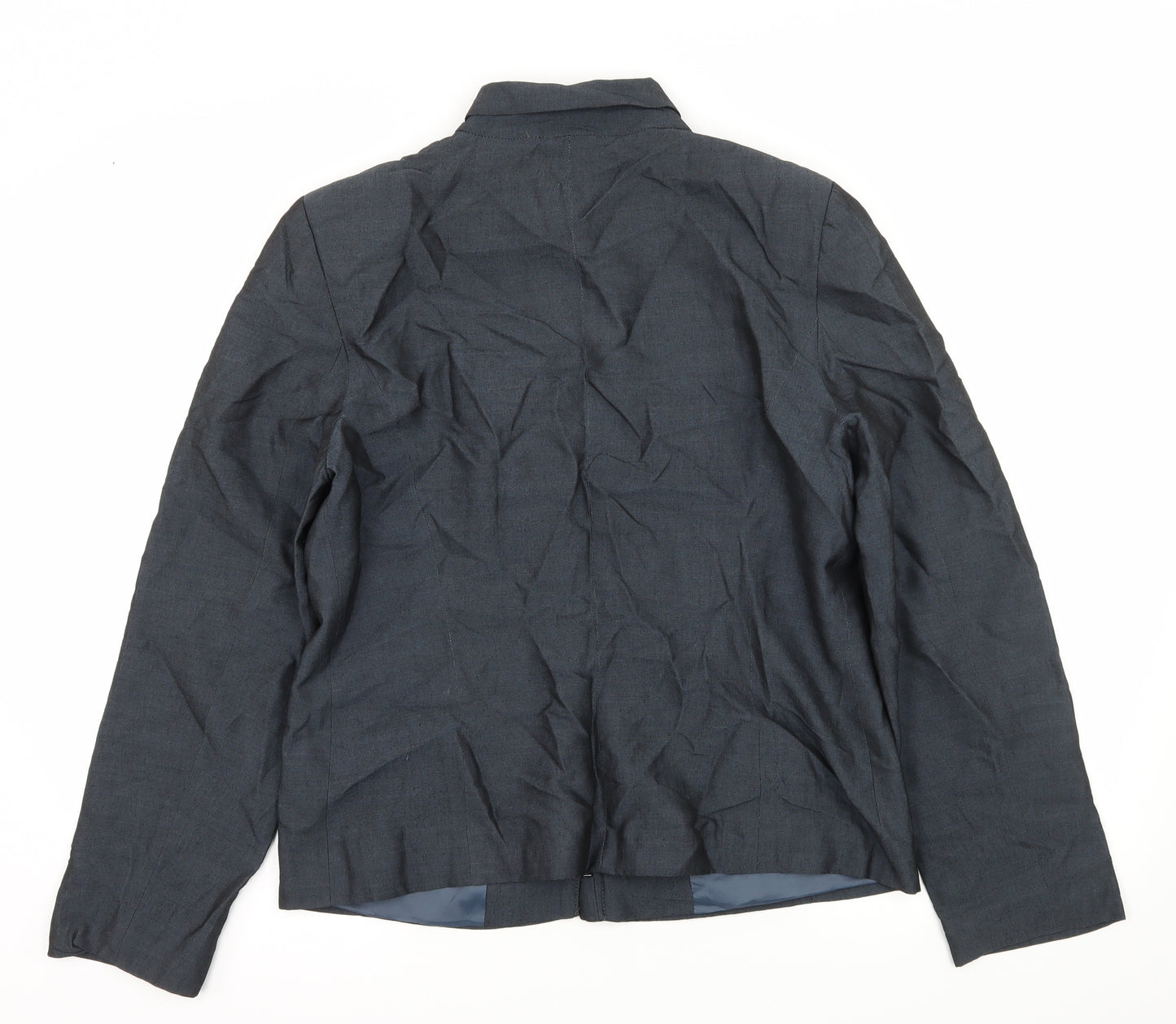 BHS Womens Blue   Biker Jacket Size 12