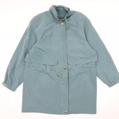Silkana Womens Blue   Overcoat Coat Size 12