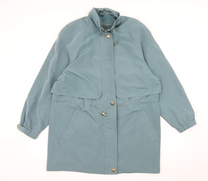 Silkana Womens Blue   Overcoat Coat Size 12