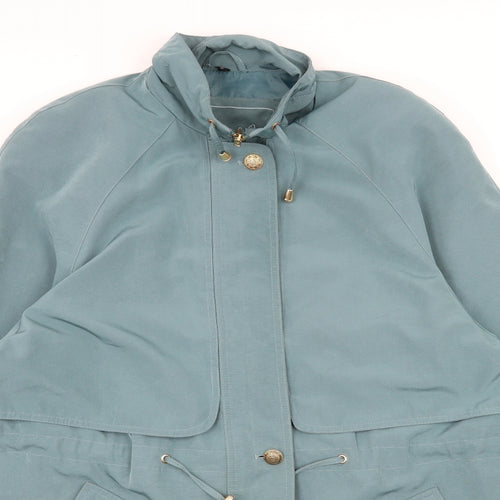 Silkana Womens Blue   Overcoat Coat Size 12