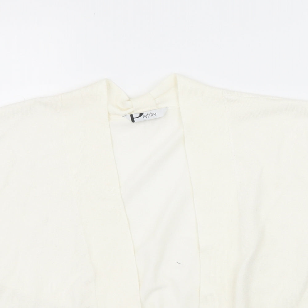 BHS Womens White  Knit Cardigan Jumper Size 18