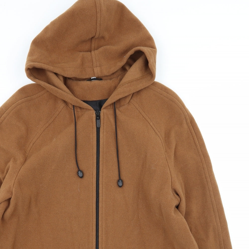 ZETA Womens Brown   Parka Coat Size 14