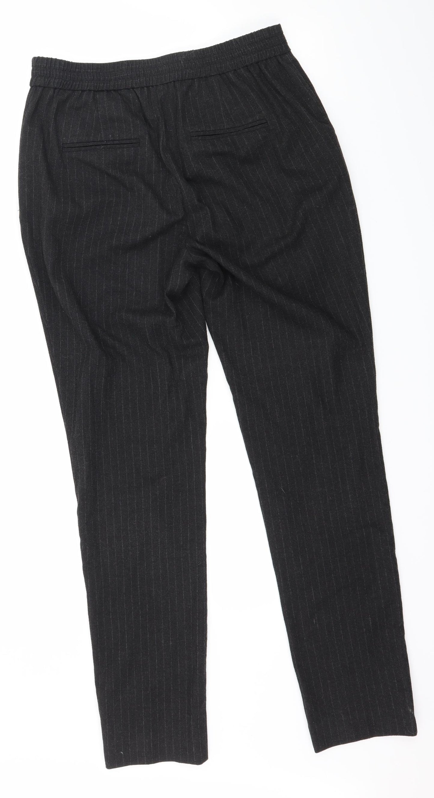 NEXT Womens Green Striped  Trousers  Size 8 L29 in