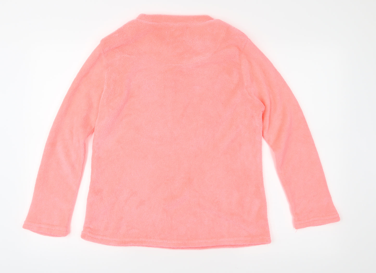 Love to Lounge Womens Pink  Fleece Top Pyjama Top Size 10  - Sloth