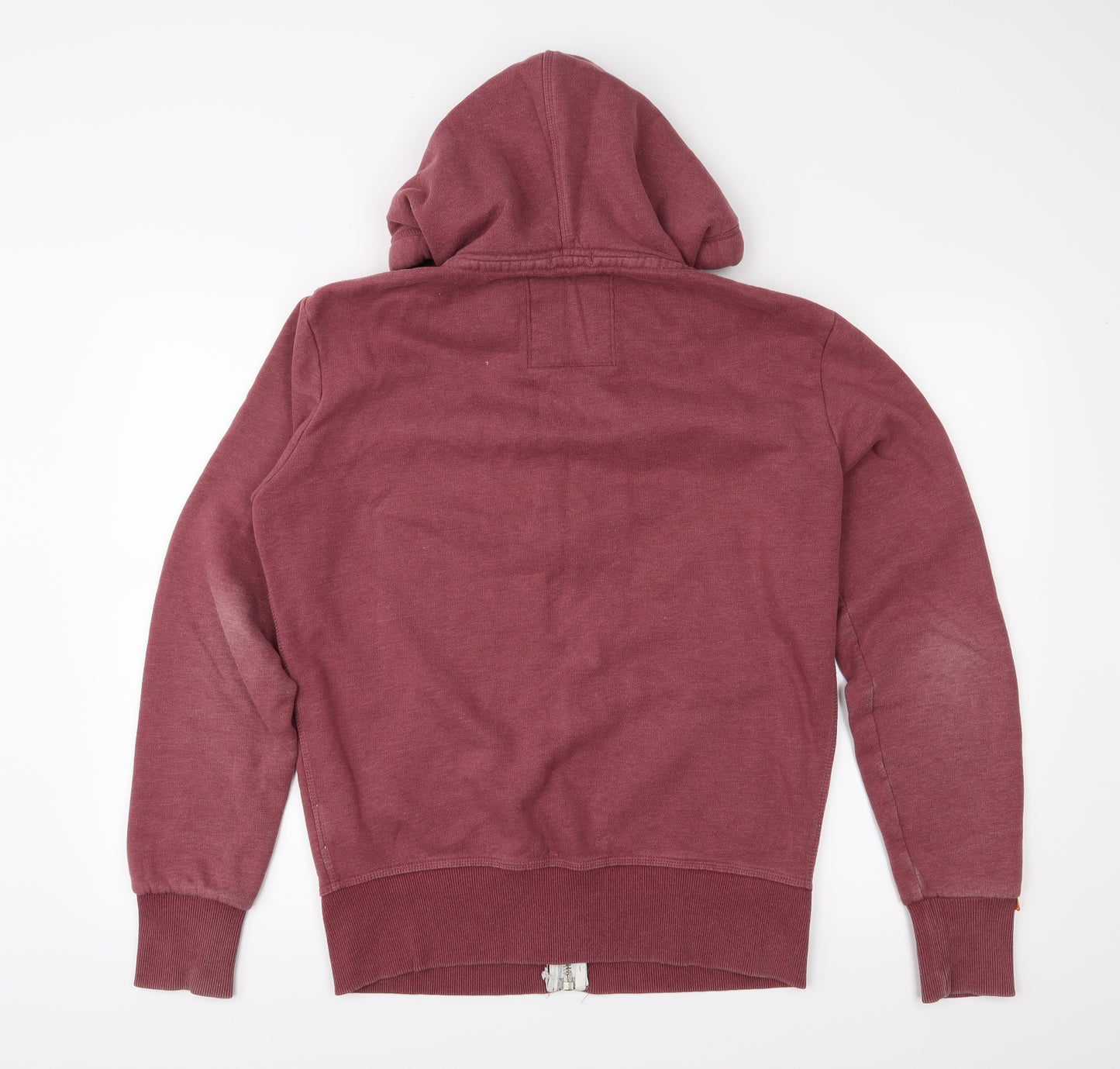 Superdry Womens Pink  Jersey Full Zip Hoodie Size M