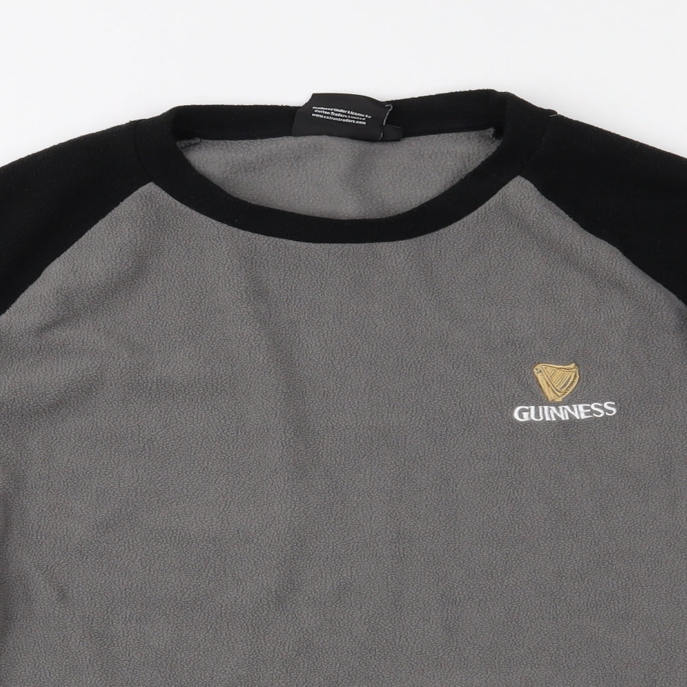 Guinness Mens Grey  Fleece  Pyjama Top Size XS