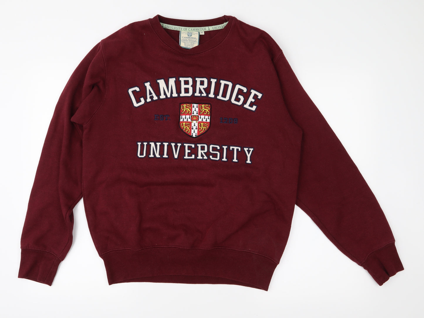 Cambridg Mens Red  Jersey Pullover Sweatshirt Size M  - Cambridge University