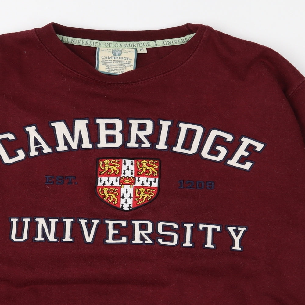 Cambridg Mens Red  Jersey Pullover Sweatshirt Size M  - Cambridge University