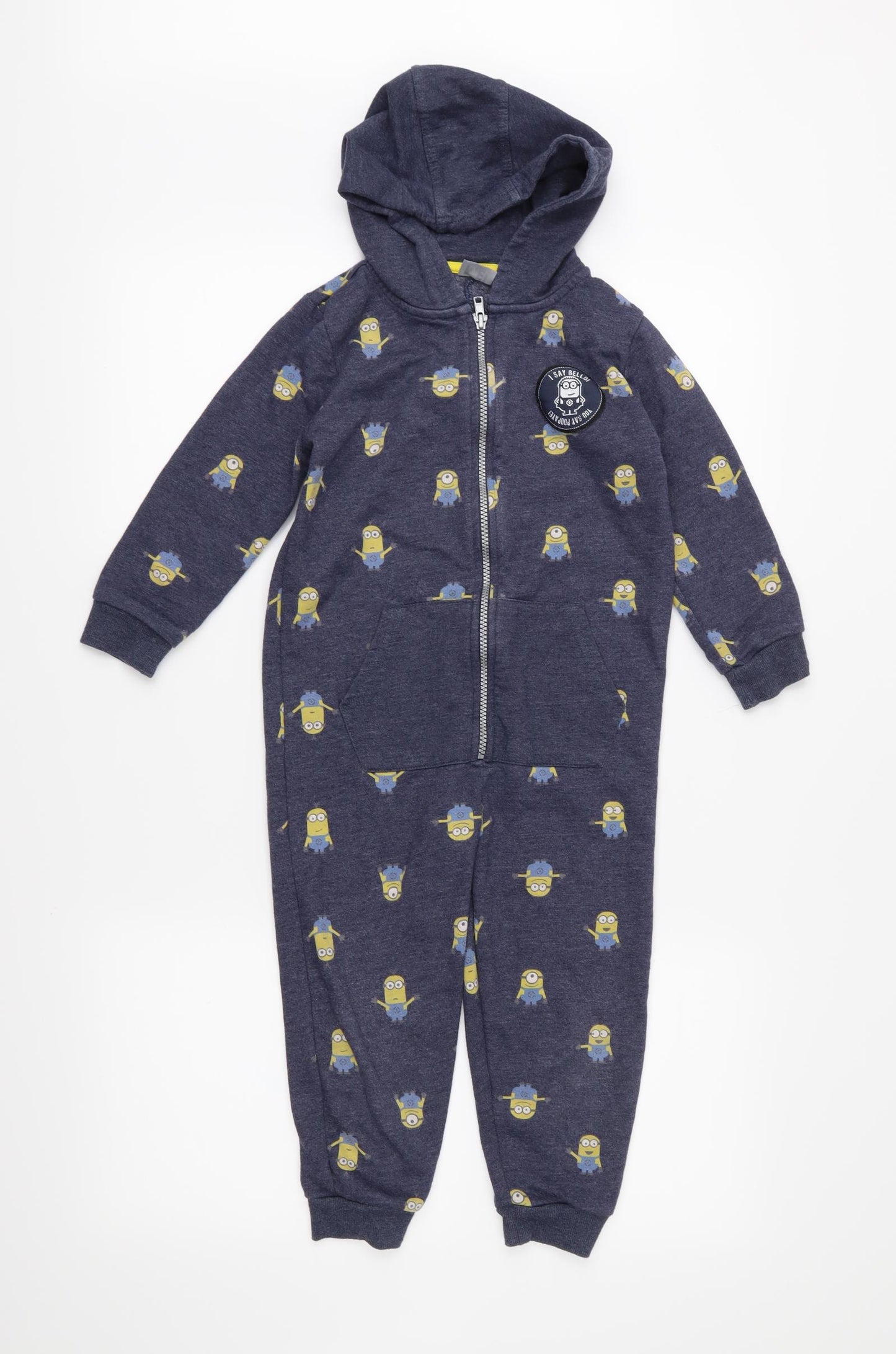 Despicable Me Boys Blue  Jersey  One Piece Size 5-6 Years  - Despicable Me Minion