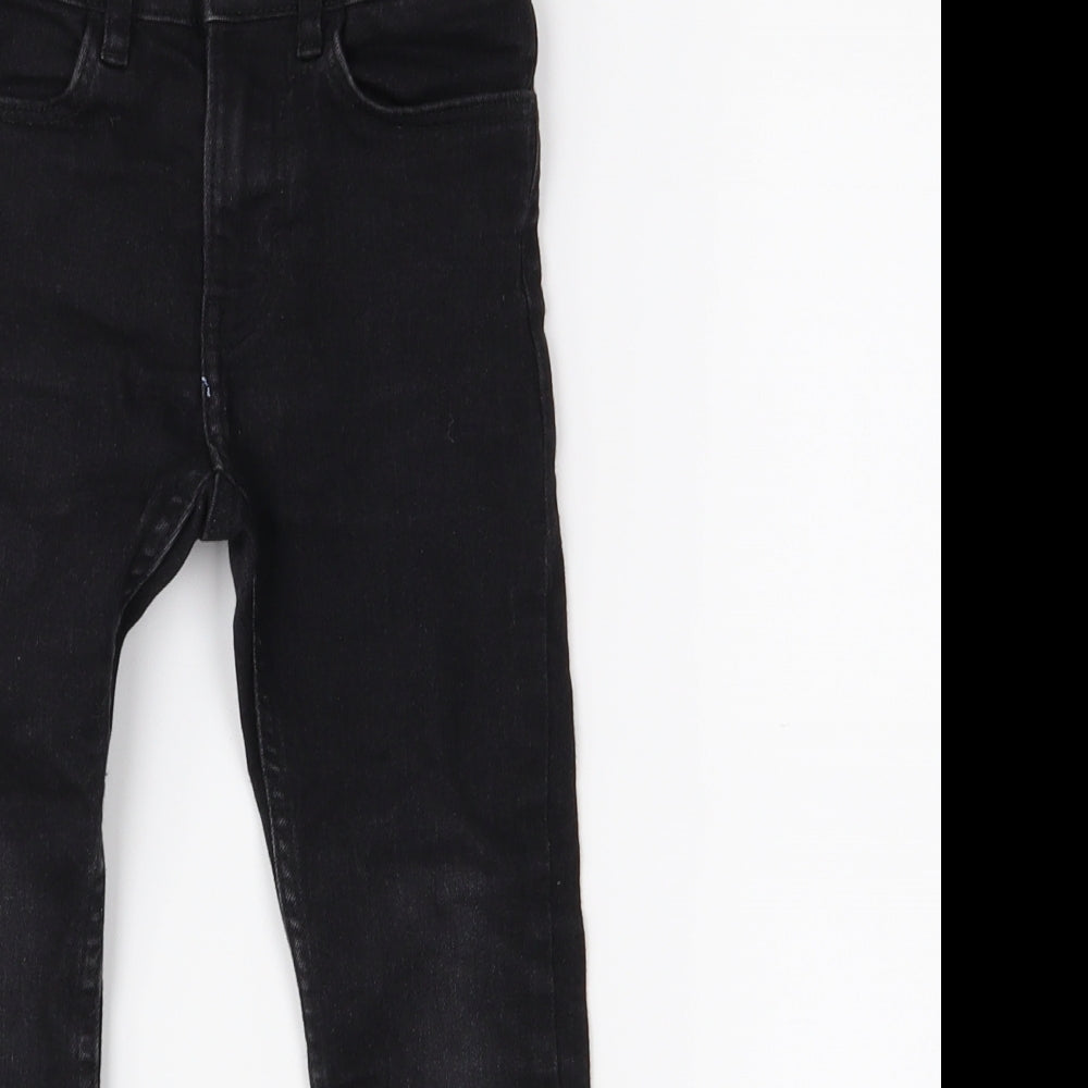 H&M Girls Black  Denim Skinny Jeans Size 3-4 Years