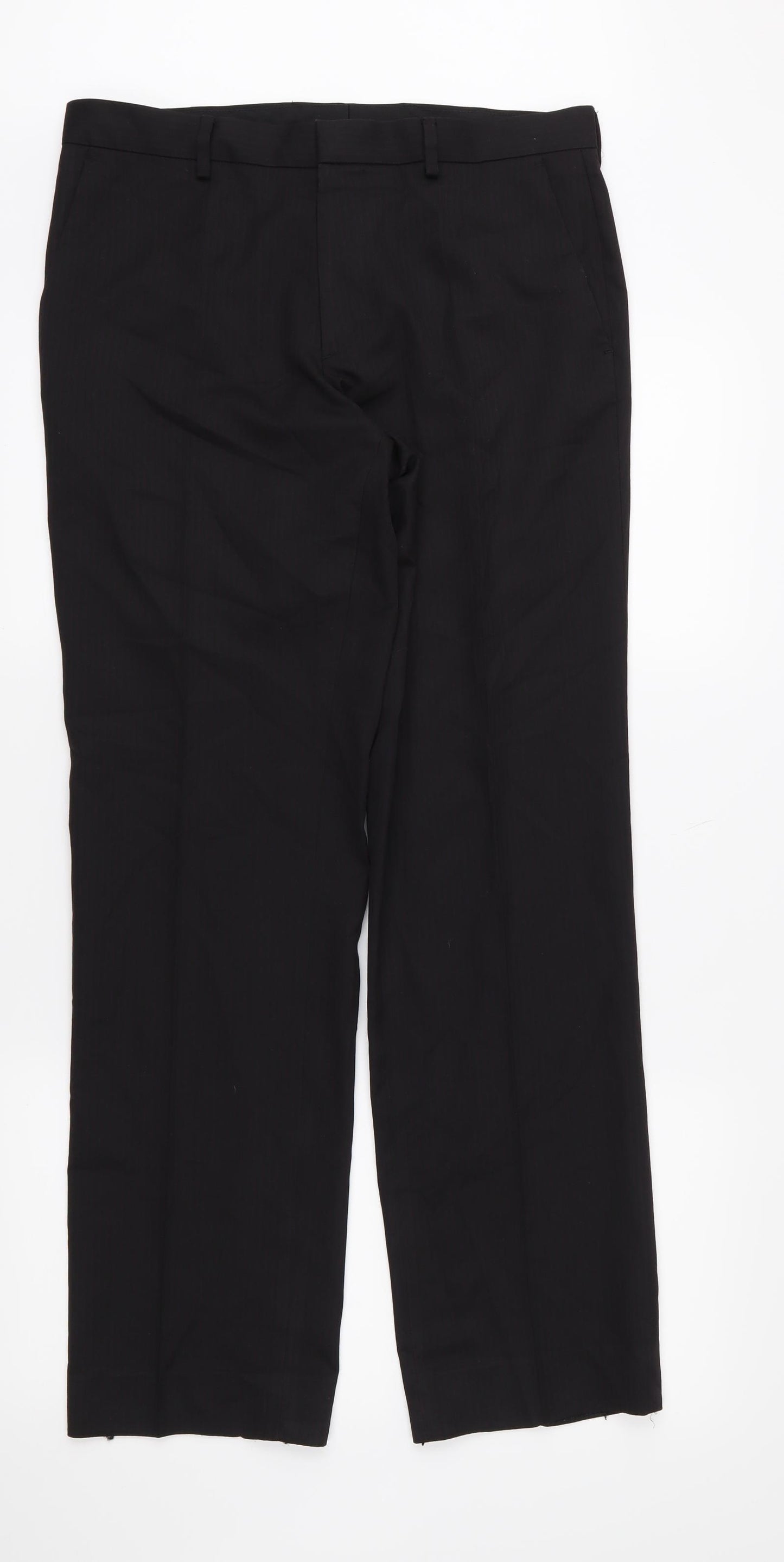 Linea Mens Black Striped  Trousers  Size 32 L31 in