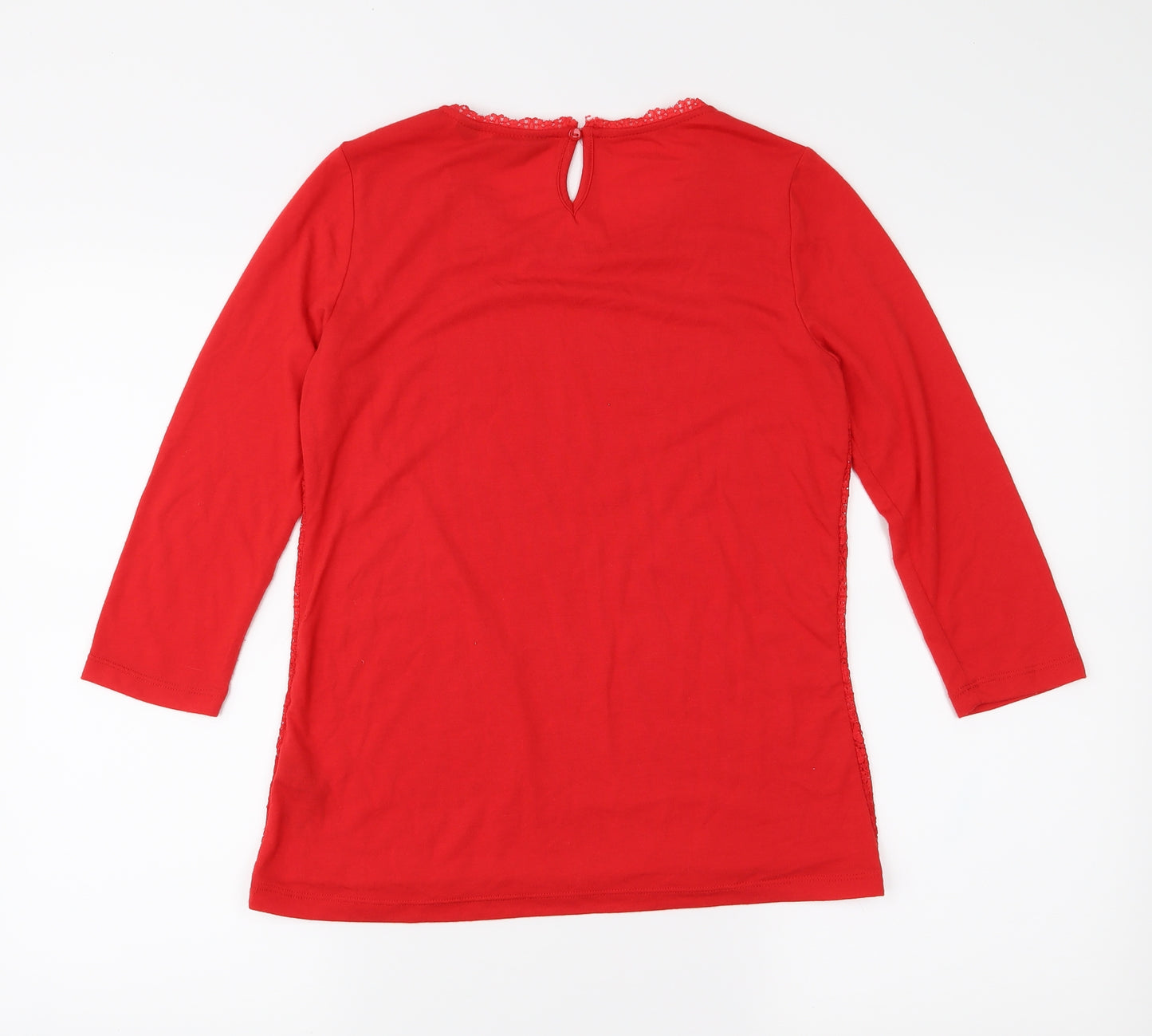 Dorothy Perkins Womens Red  Jersey Basic Blouse Size 10