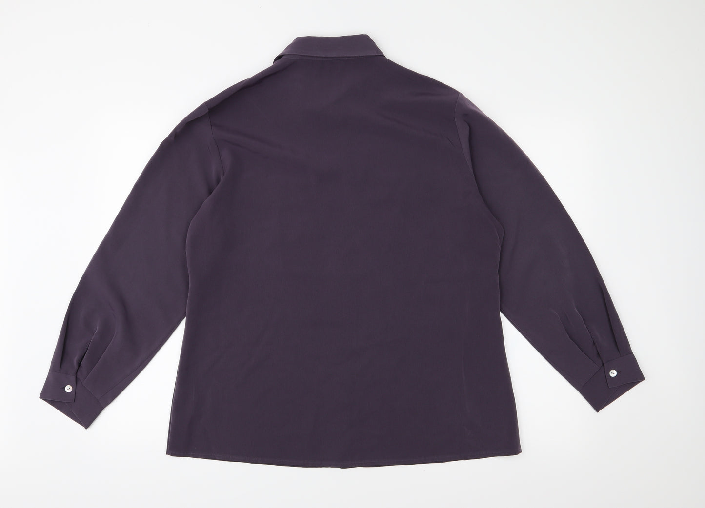 Lauren Duvar  Womens Purple   Basic Button-Up Size 16