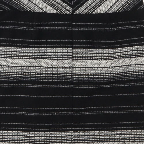 George Womens Black Striped  Mini Skirt Size 10