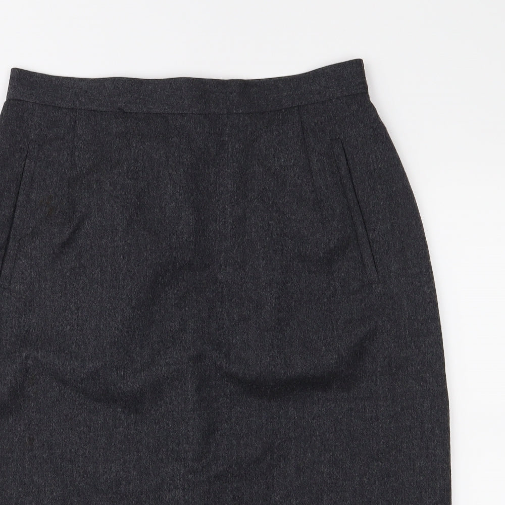 Marks and Spencer Womens Grey   Straight & Pencil Skirt Size 14