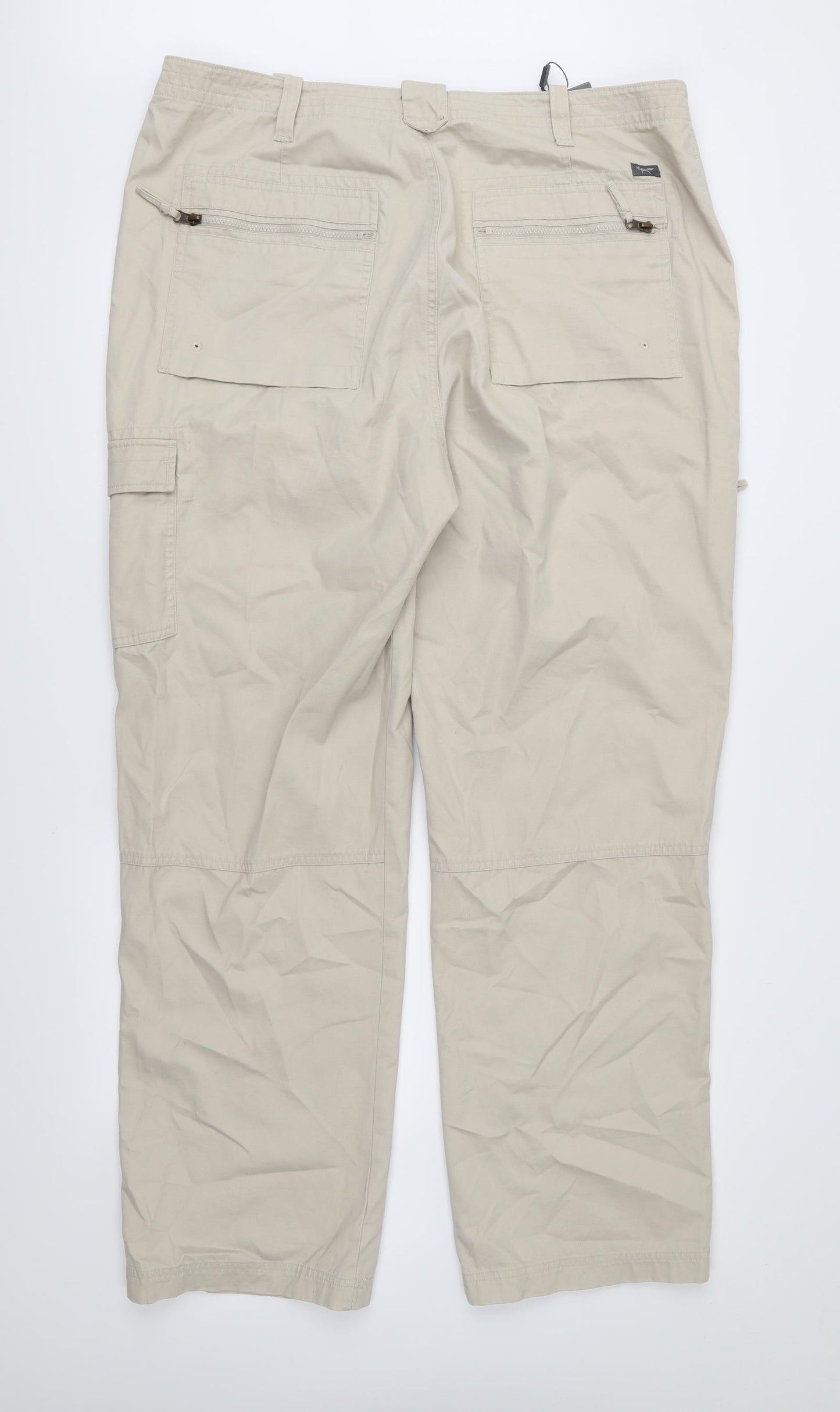 Wolsey Mens Beige   Cargo Trousers Size 42 in L32 in