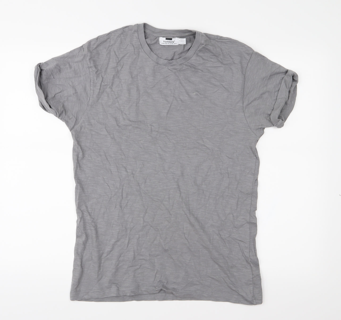 Topman Mens Grey  Jersey  T-Shirt Size M