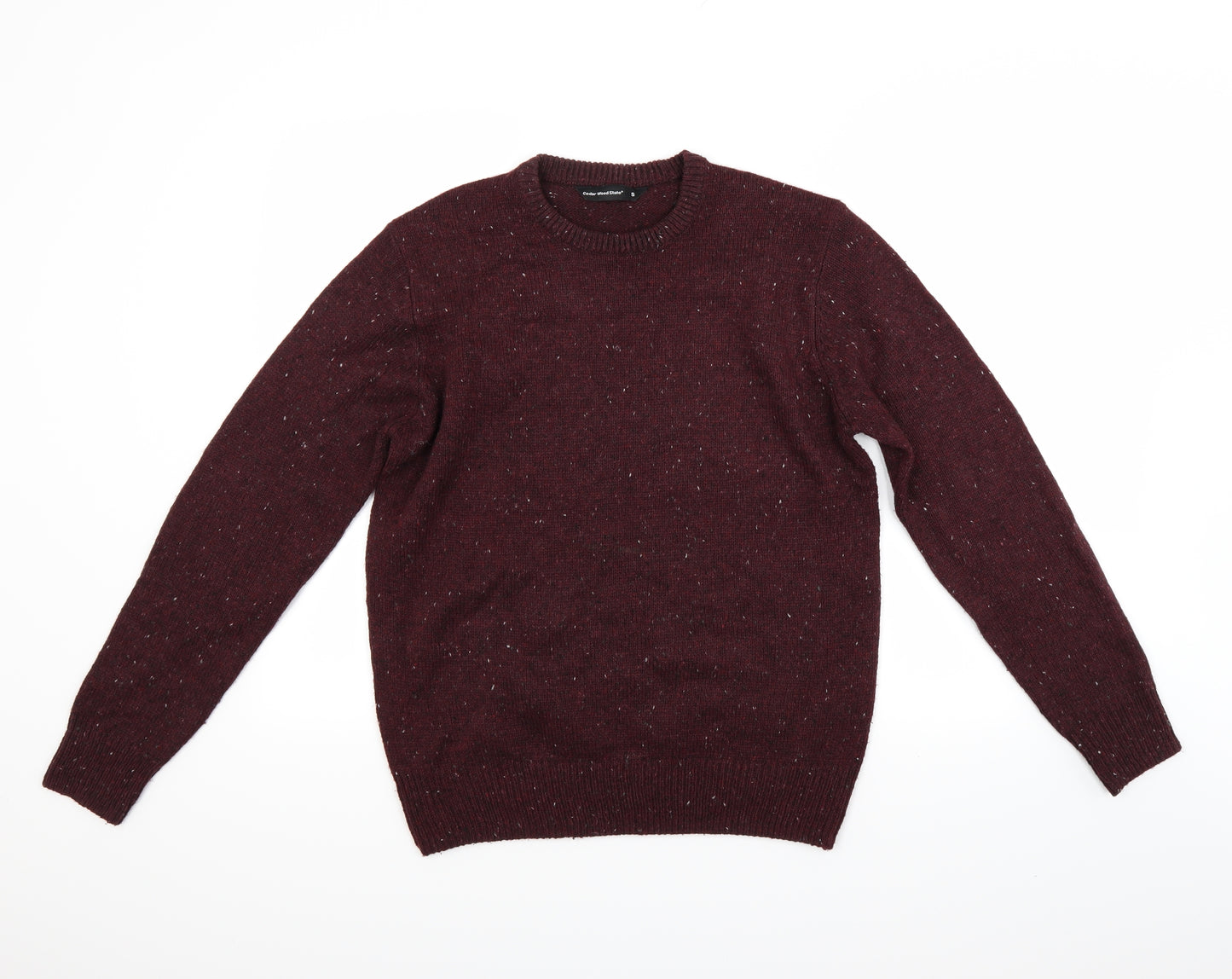 Ceader wood state Mens Red   Pullover Jumper Size S