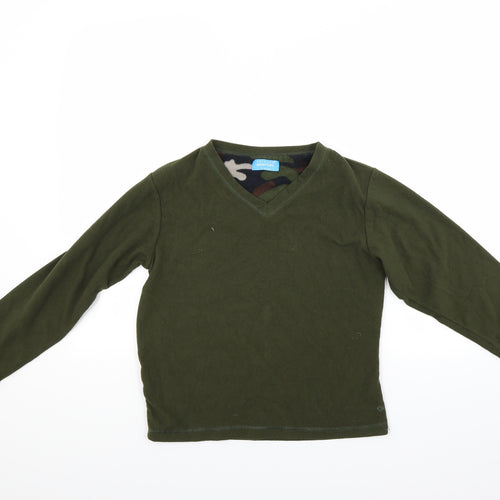 Primark Boys Green  Fleece Pullover Jumper Size 11-12 Years