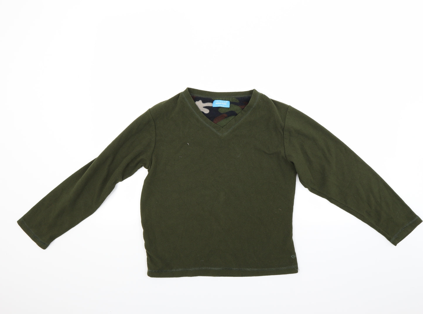 Primark Boys Green  Fleece Pullover Jumper Size 11-12 Years