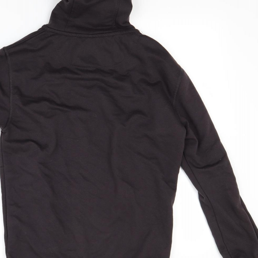 Genetic Apparel Mens Brown   Full Zip Hoodie Size S